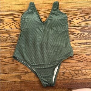 Green One-Piece Swimsuit